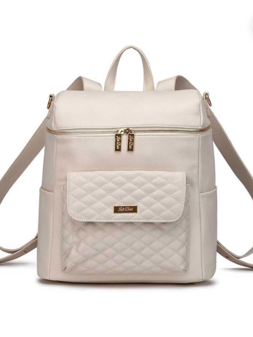 Luli Bebe- Monaco Diaper Bag Backpack - Pearl White